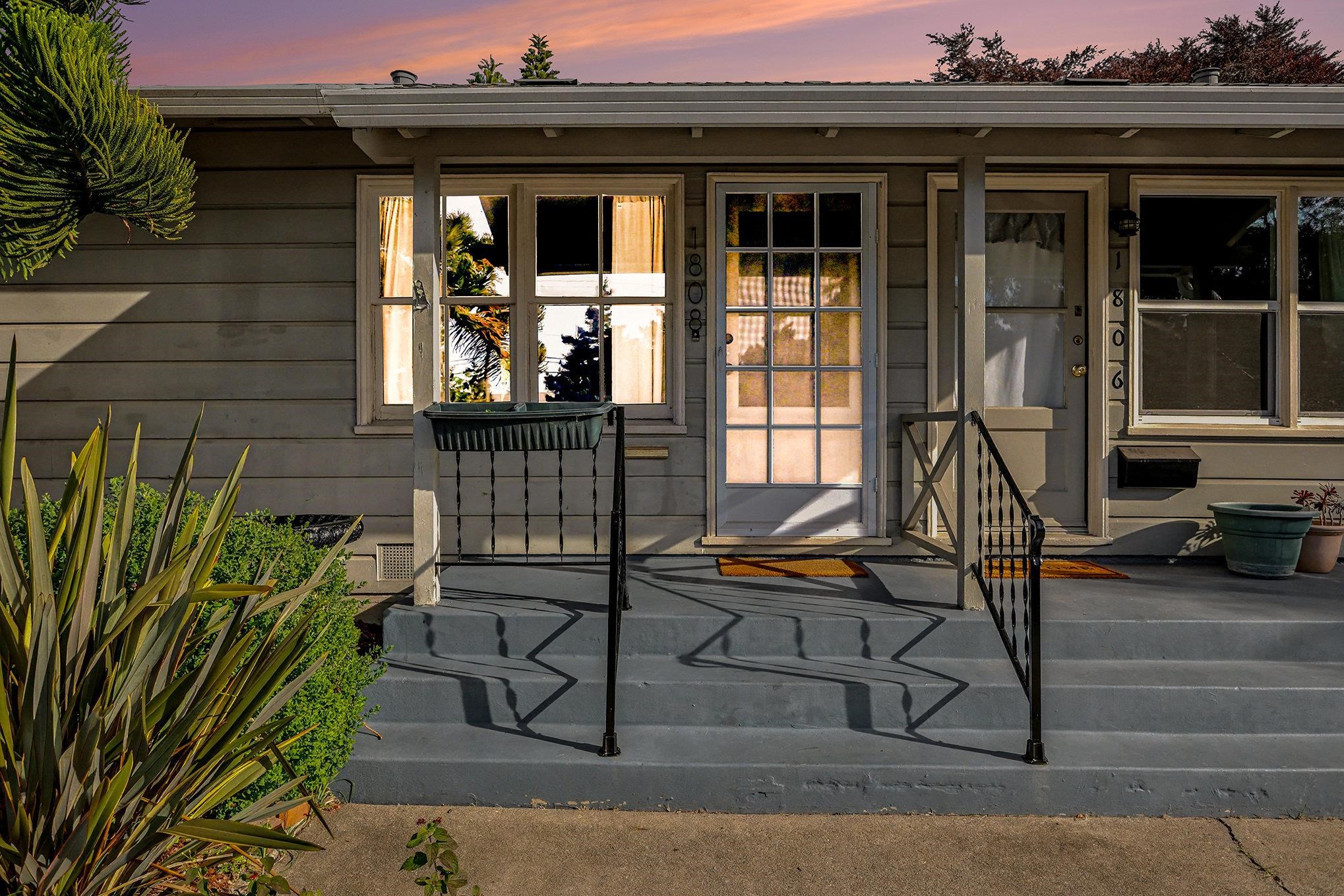 a view of a house with patio