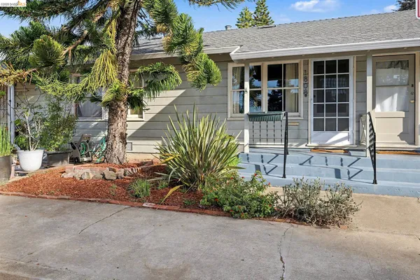 a view of a house with patio