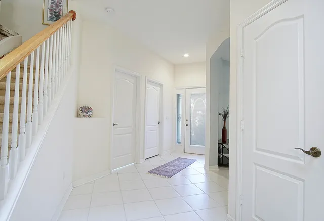 a view of a hallway with a elevator