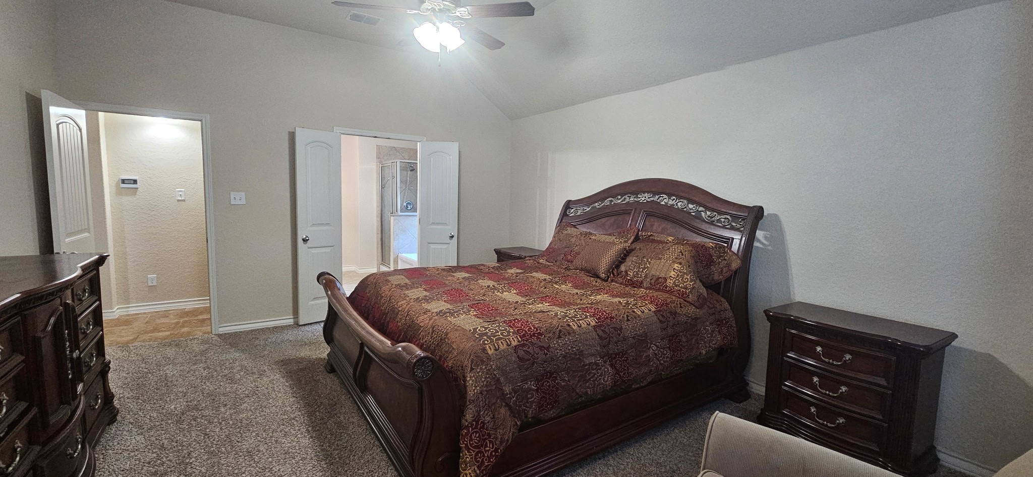 449 Cactus Flower Cibolo, TX 78108 - Photo 8 of 19 Primary Bedroom - 1st floor peaking into bath