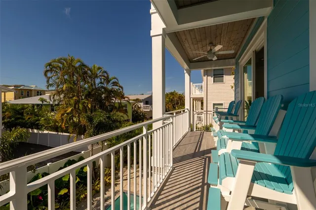 a view of a table and chairs in patio