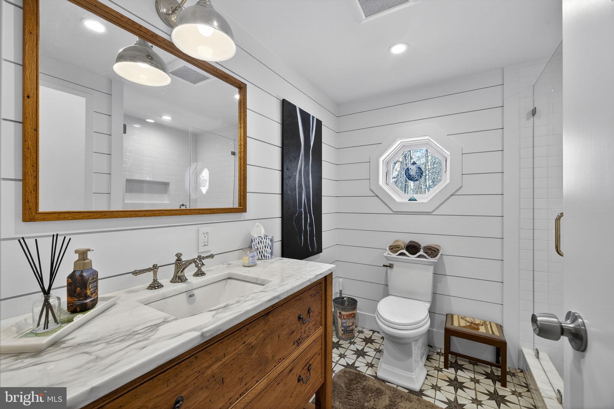 10418 Cliff Mills Road Marshall, VA 20115 - Photo 36 of 78 Custom Vanity and Tile Shower