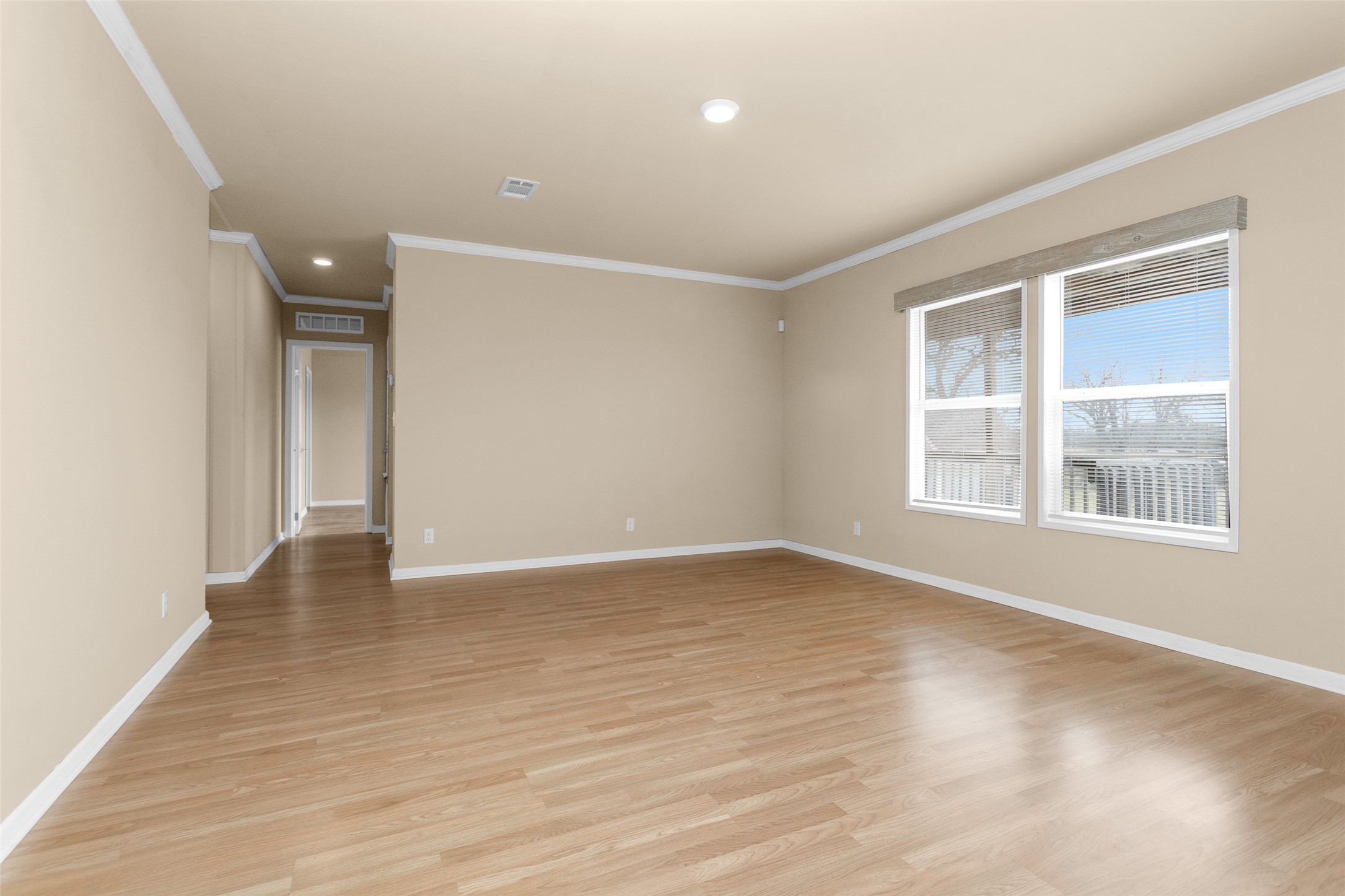 6083 Fm 3060 Midway, TX 75852 - Photo 22 of 49 a view of an empty room with wooden floor and a window