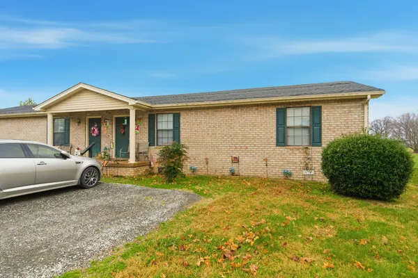a view of a house with patio