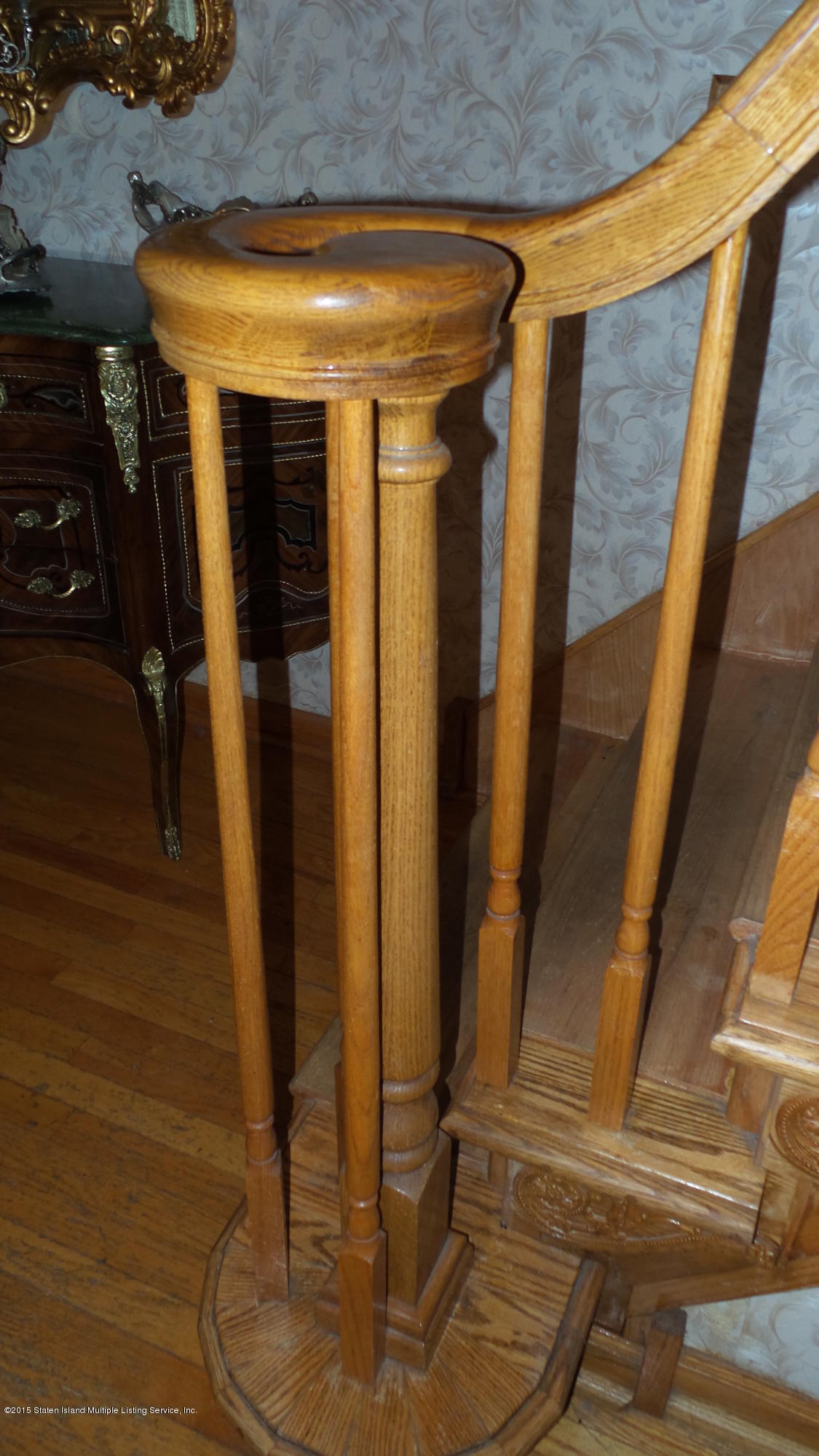 649 Annadale Road Staten Island, NY 10312 - Photo 9 of 9 Oak wood banister and railings