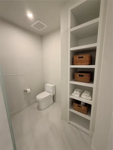 a view of a walk in closet