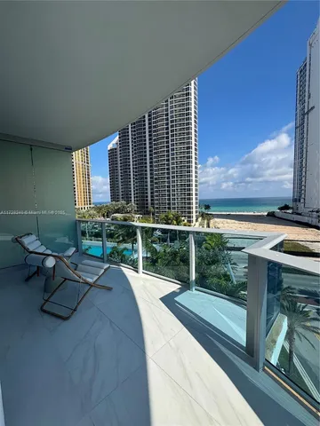 a view of roof deck with seating space