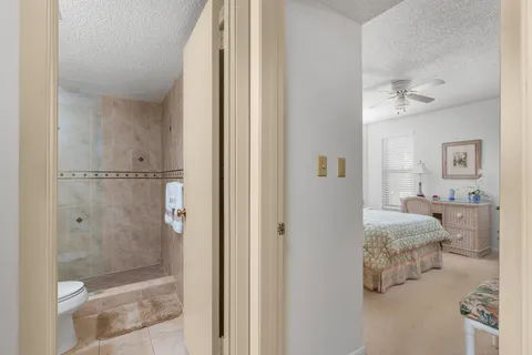 a bathroom with a double vanity sink