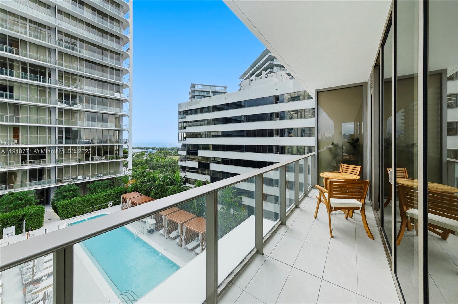 2678 Tigertail Avenue, Unit 1110 Miami, FL 33133 - Photo 31 of 77 a view of balcony with furniture