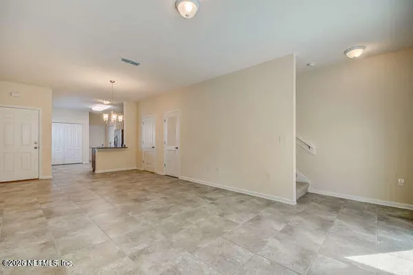 a view of an empty room