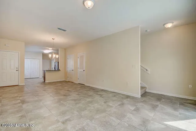 a view of an empty room