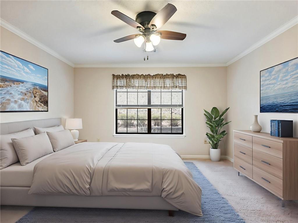 2235 Old Hamilton Place, Unit 100B Gainesville, GA 30507 - Photo 21 of 31 a spacious bedroom that has a bed and a large window