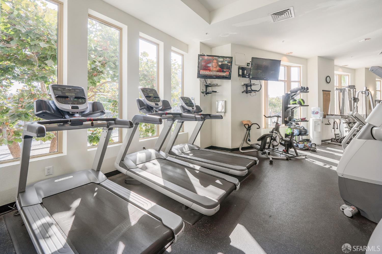 88 King Street, Unit 513 San Francisco, CA 94107 - Photo 23 of 41 a view of a room with gym equipment