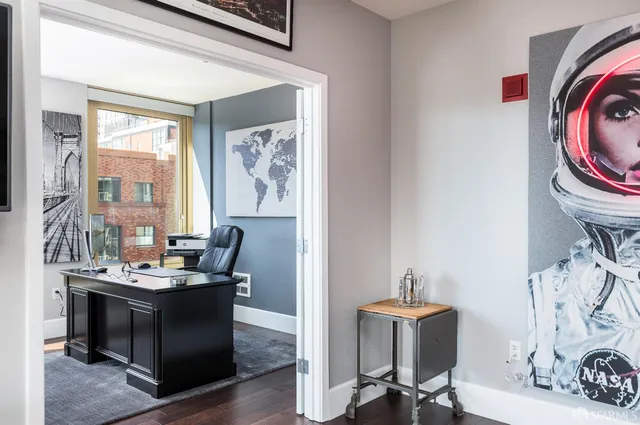 a room with furniture and window