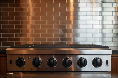 a close view of stove