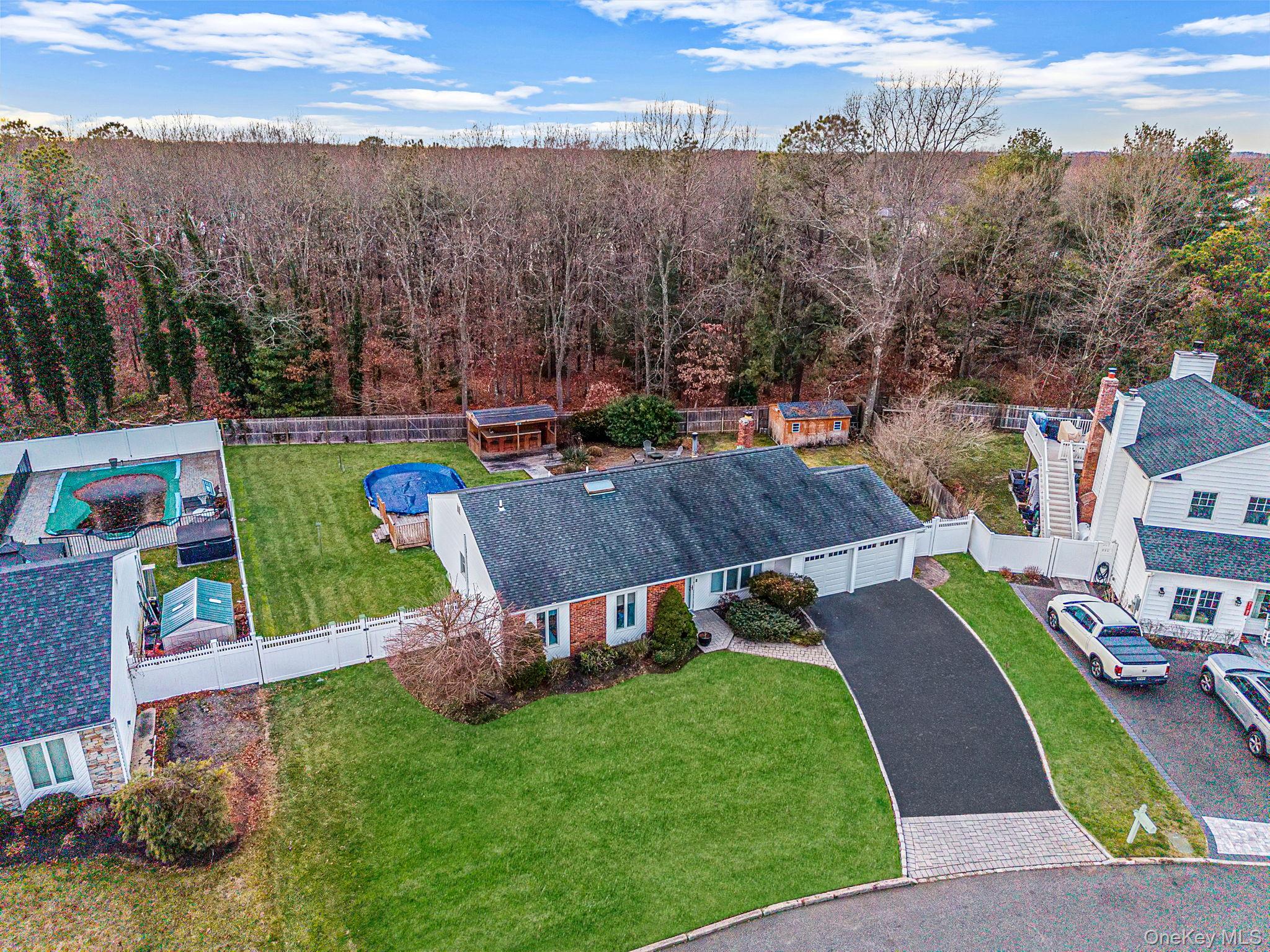 32 San Rafael Avenue Holbrook, NY 11741 - Photo 6 of 44 an aerial view of a house with garden space and street view