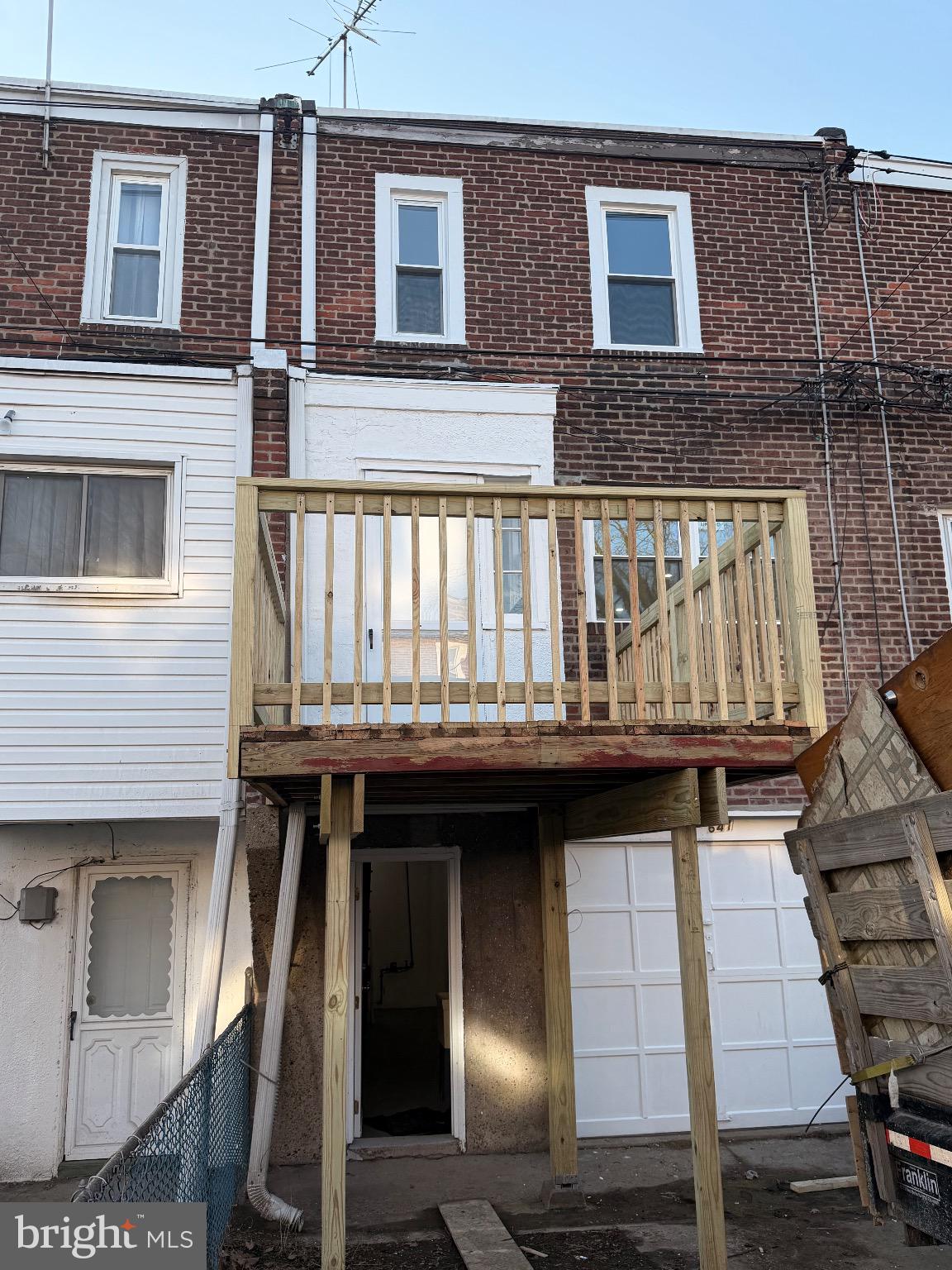 641 Copley Road Upper Darby, PA 19082 - Photo 29 of 29 Charming brick facade with a new deck.