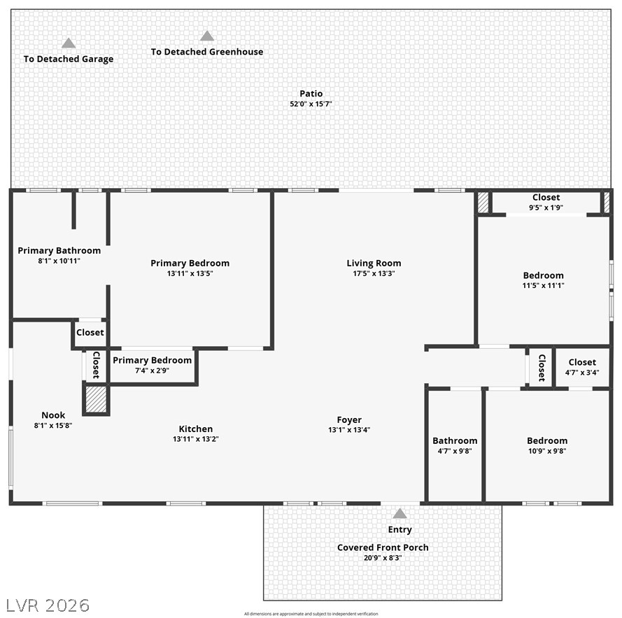 1831 West Horn Road Pahrump, NV 89048 - Photo 57 of 59 A well-designed floor plan details the comfortable flow of living spaces and outdoor amenities.