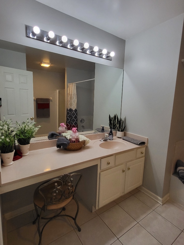 2949 Brossman Street Naperville, IL 60564 - Photo 30 of 61 a bathroom with a sink double vanity and a mirror