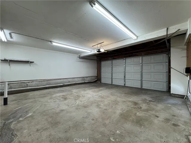 a view of an empty garage