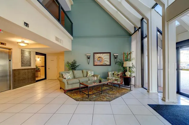 a view of wooden stair