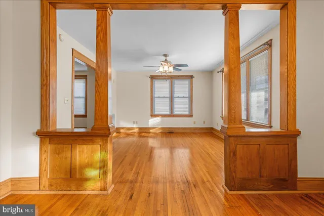 wooden floor and windows