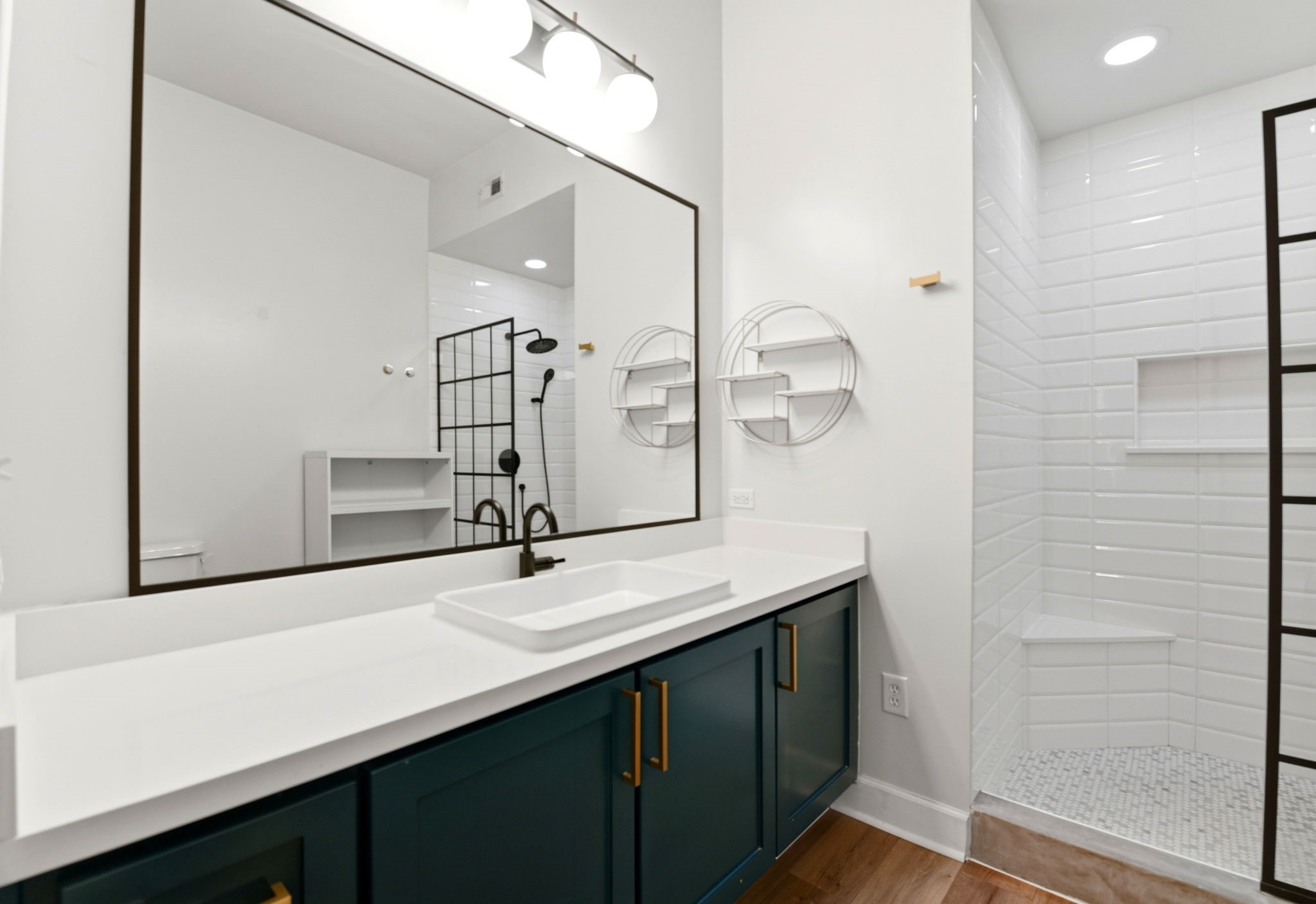 1010 Rosine Street, Unit 43 Houston, TX 77019 - Photo 34 of 48 a bathroom with a sink and a mirror