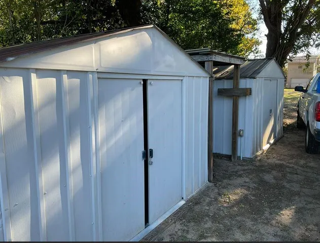 a backyard of a house