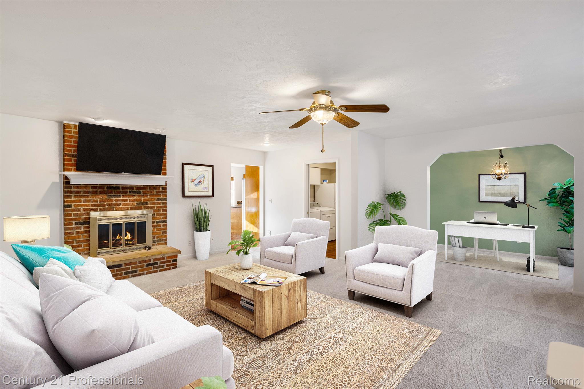 8044 Jordan Road Grand Blanc, MI 48439 - Photo 2 of 29 oversized great room with fireplace