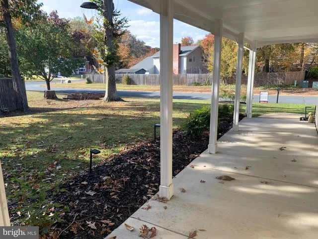 a view of a pathway with a yard