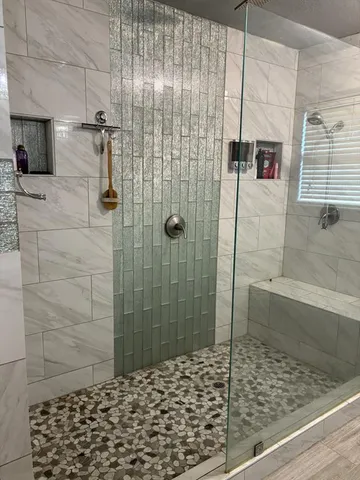 a close view of closet