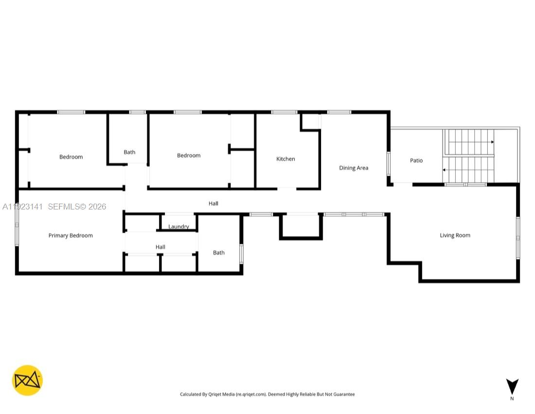 1045 Southwest 25th Avenue Miami, FL 33135 - Photo 39 of 43 Upstairs unit Floor Plan
