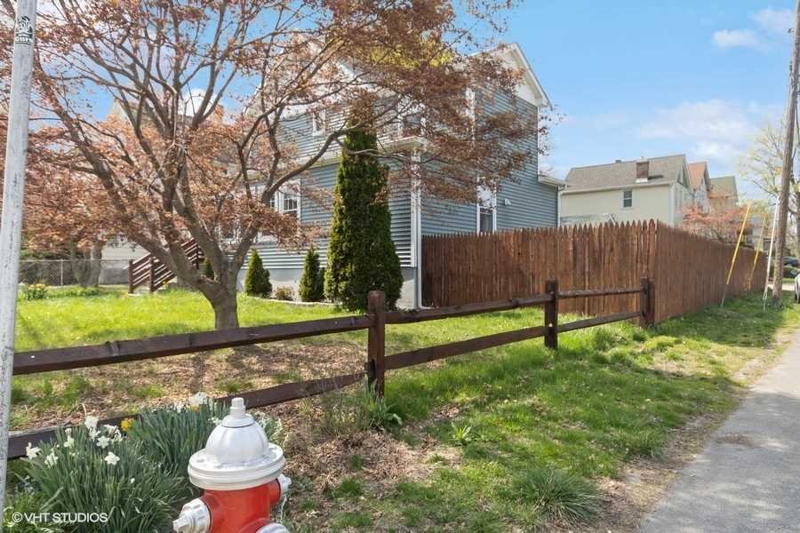 263 Fishkill Avenue Beacon, NY 12508 - Photo 27 of 36 a view of a backyard with a garden and plants