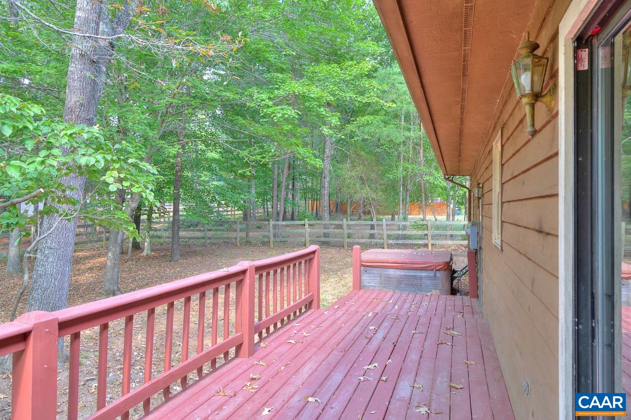 12 Begum Road Palmyra, VA 22963 - Photo 28 of 30 a view of backyard with a deck and wooden floor