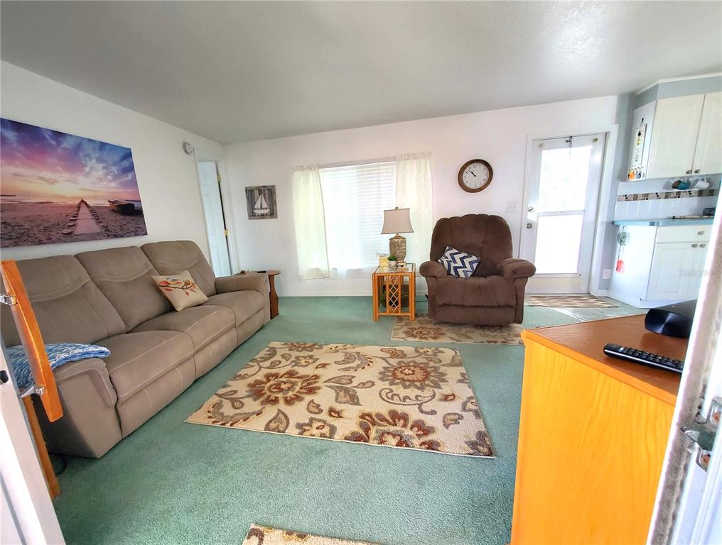 176 West Manatee Loop Punta Gorda, FL 33950 - Photo 12 of 63 a living room with furniture and a fireplace