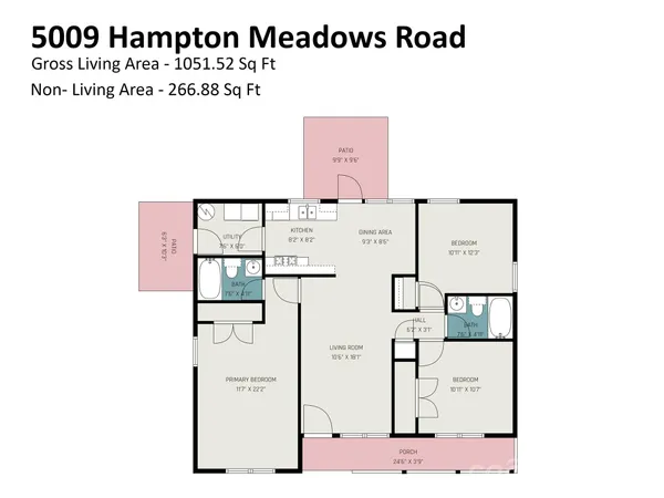 $314,900 | 5009 Hampton Meadows Road, Monroe, NC 28110