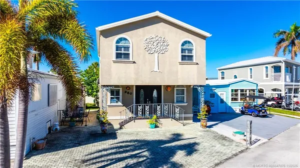 a view of a house with a patio