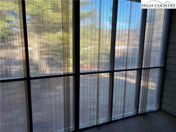 a view of a balcony