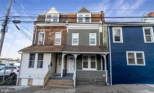 a front view of a building