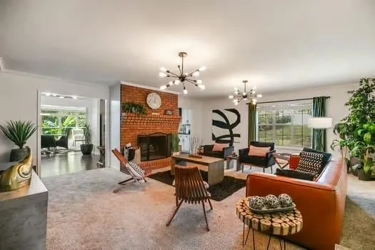 a outdoor space with furniture