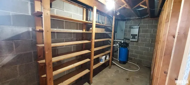 a view of water heater room