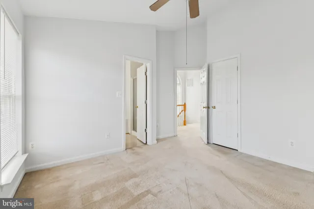 a view of a room with an empty space