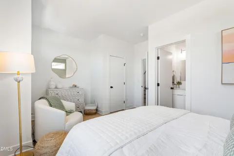 a room with furniture and potted plant