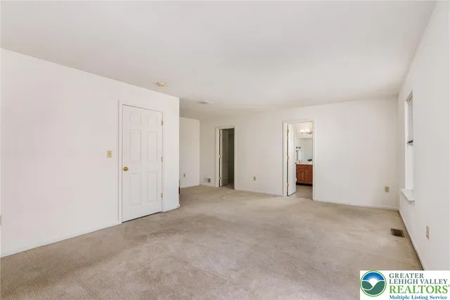 a view of an empty room