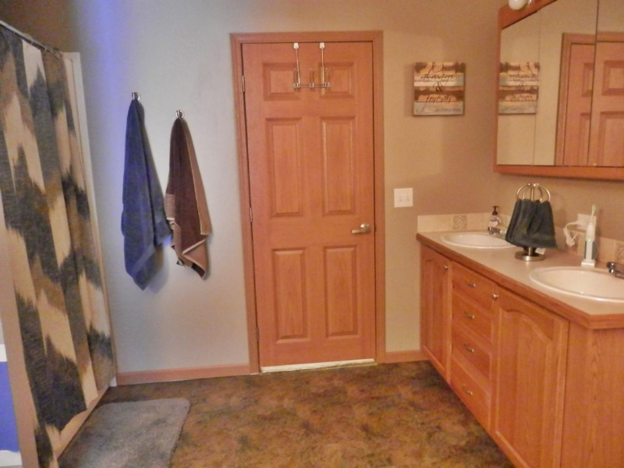 923 North Baker Road Wellston, MI 49689 - Photo 14 of 30 Master BA has walk-in shower & 2 sinks