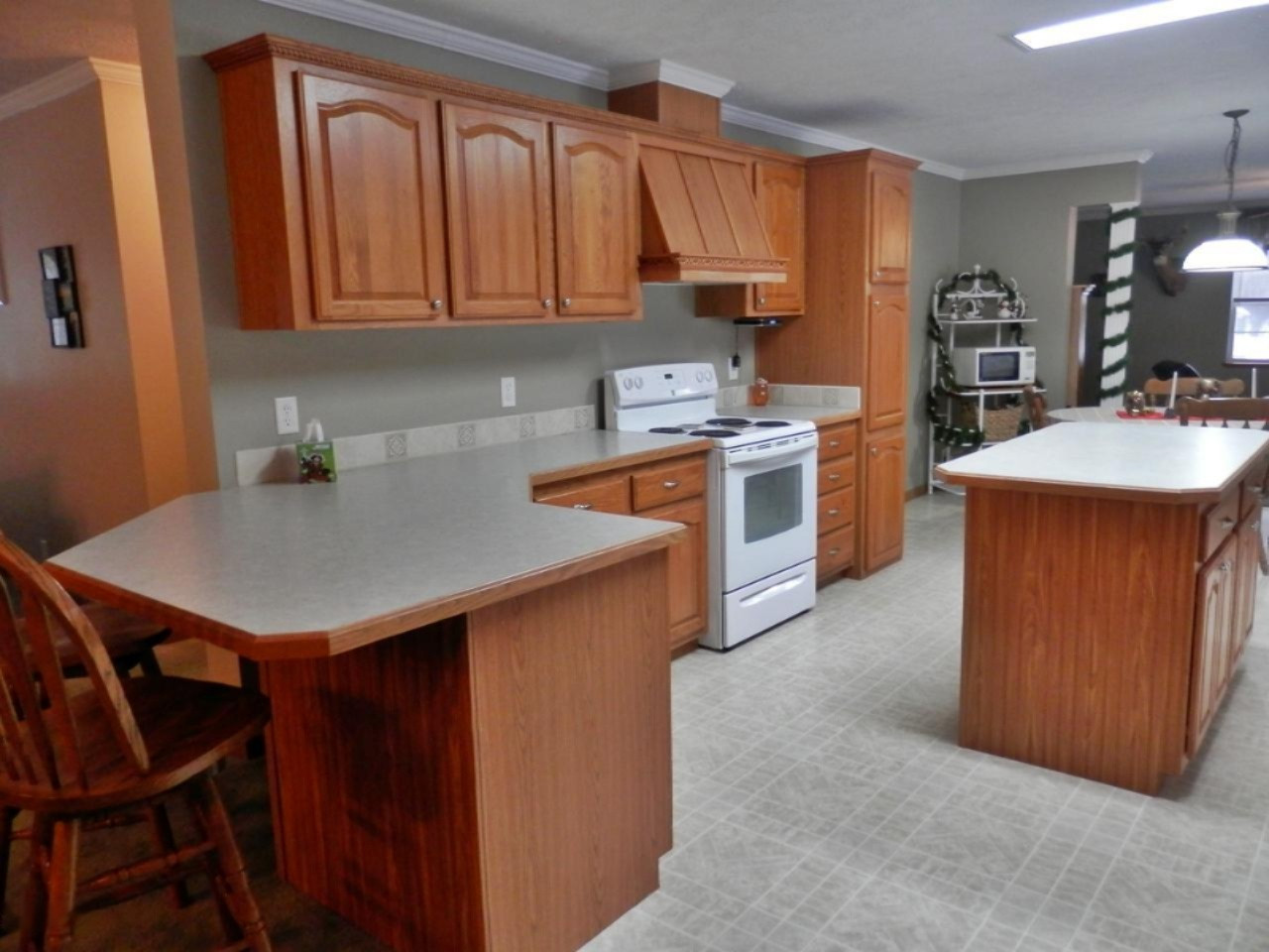 923 North Baker Road Wellston, MI 49689 - Photo 4 of 30 Island kitchen with snack bar