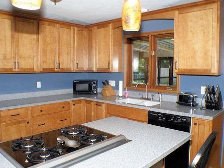 4961 Welsh Road Rockford, IL 61107 - Photo 5 of 19 a kitchen with stainless steel appliances a stove a sink dishwasher and cabinets with wooden floor