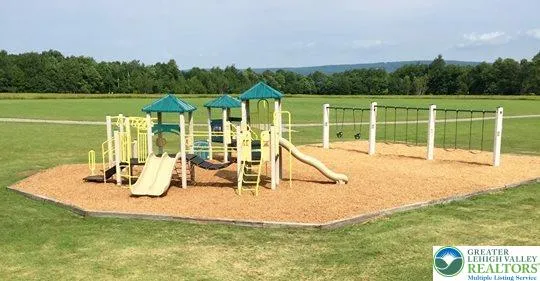 a view of a swimming pool with a patio and a yard