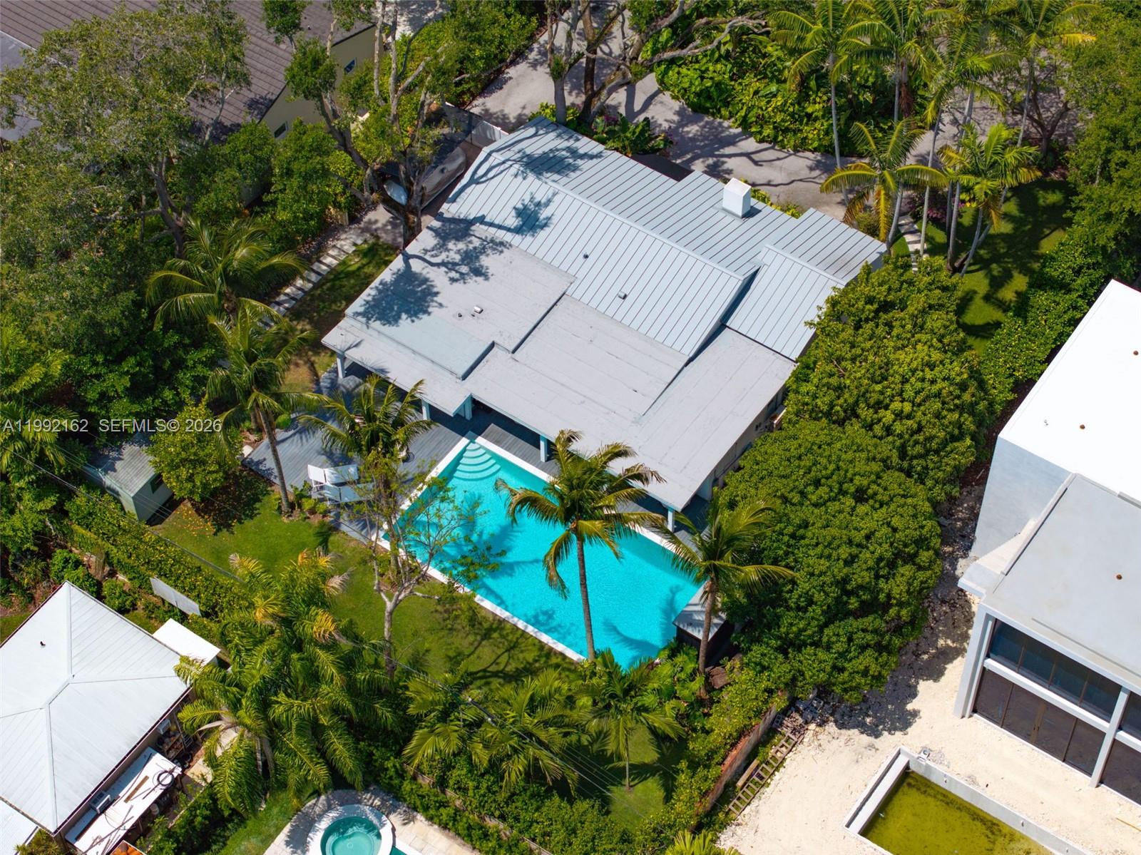 7531 Southwest 52nd Court Miami, FL 33143 - Photo 53 of 56 an aerial view of a house with a yard and potted plants