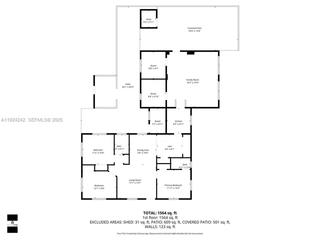 an aerial view of a house with garden space and street view
